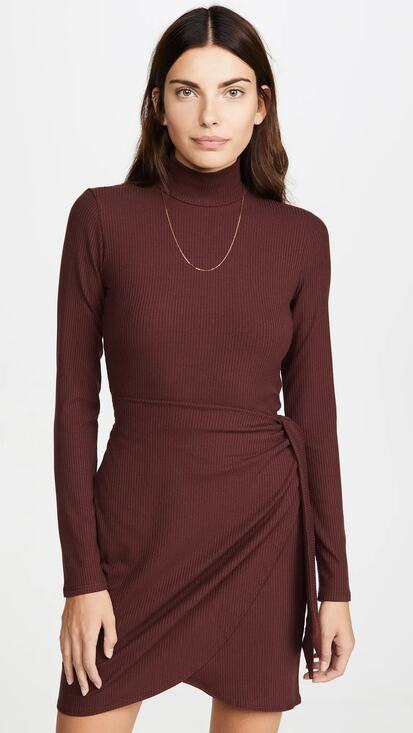 Reformation Dresses & Skirts - Reformation Julie Wrap Mini Dress in Merlot Small S